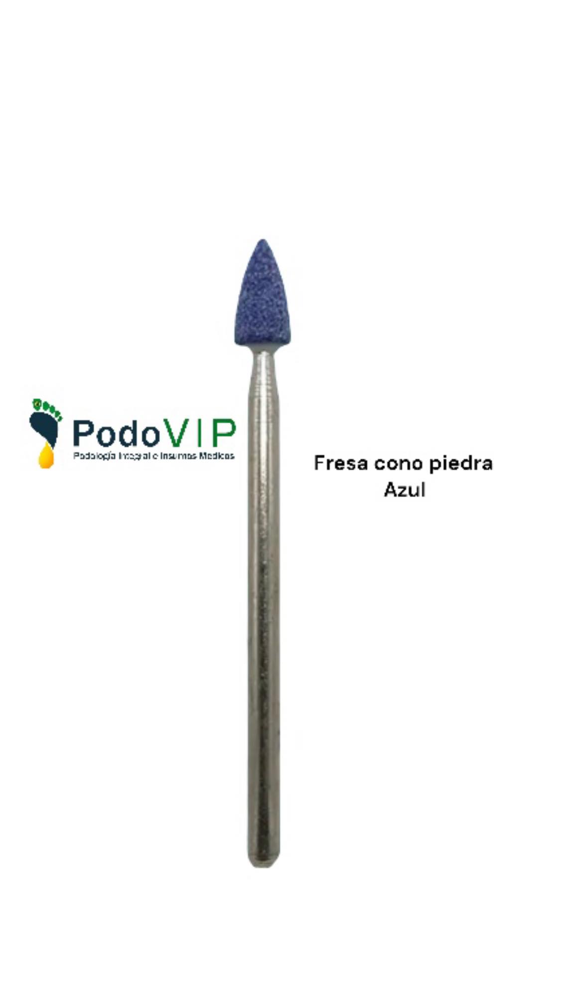 Fresa cono piedra azul