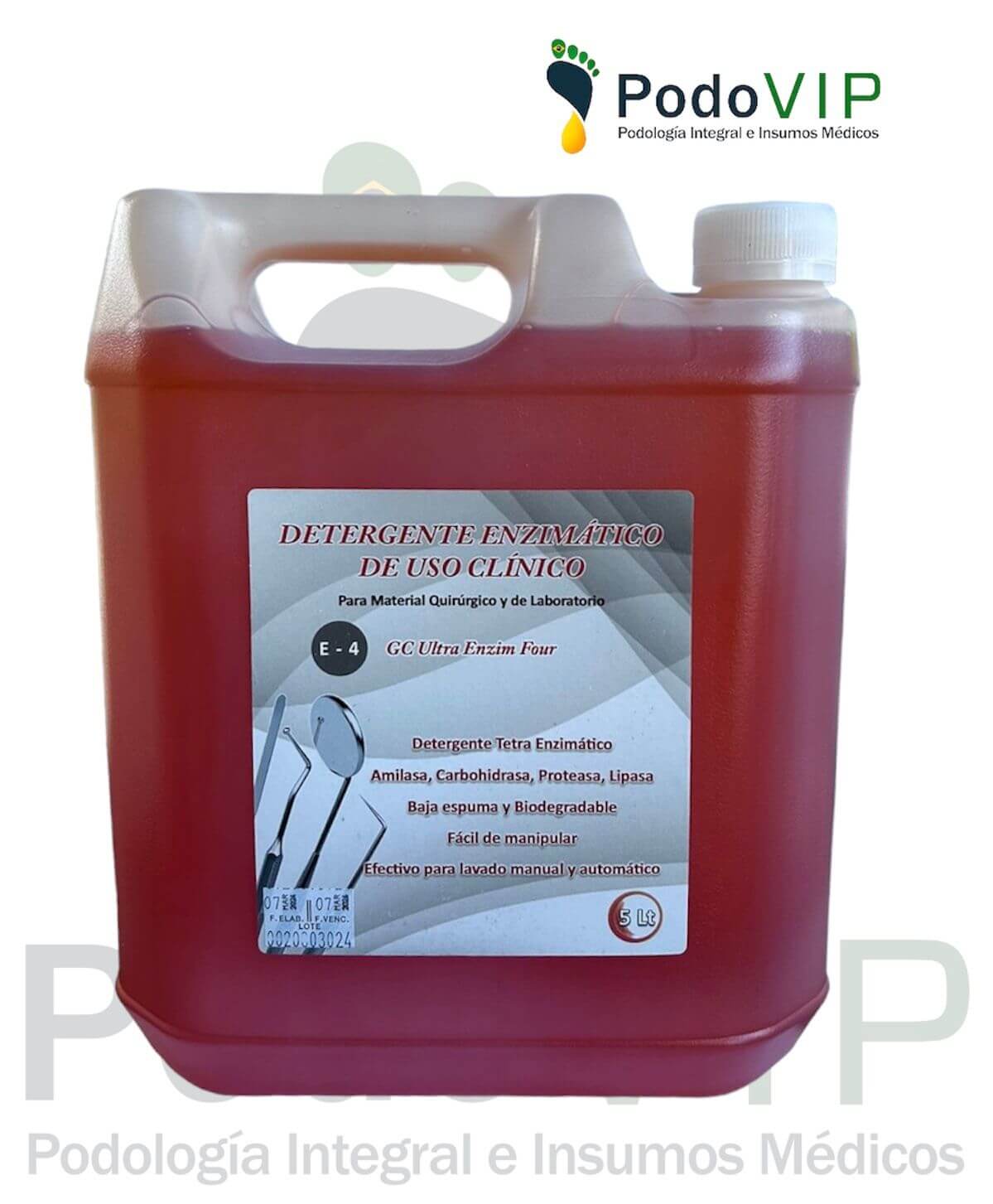 Detergente Enzimático GC-CLEAN 5 litros