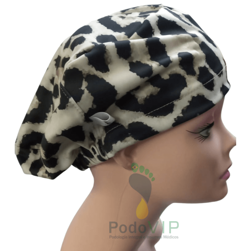 Cofia blanco negro