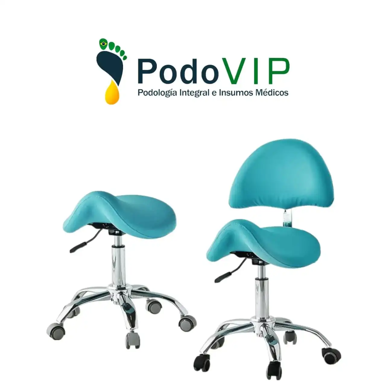 Taburete Clinico con Respaldo Desmontable CALIPSO