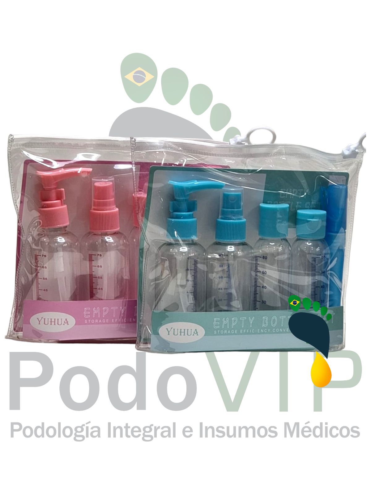 Set de botellas de viaje