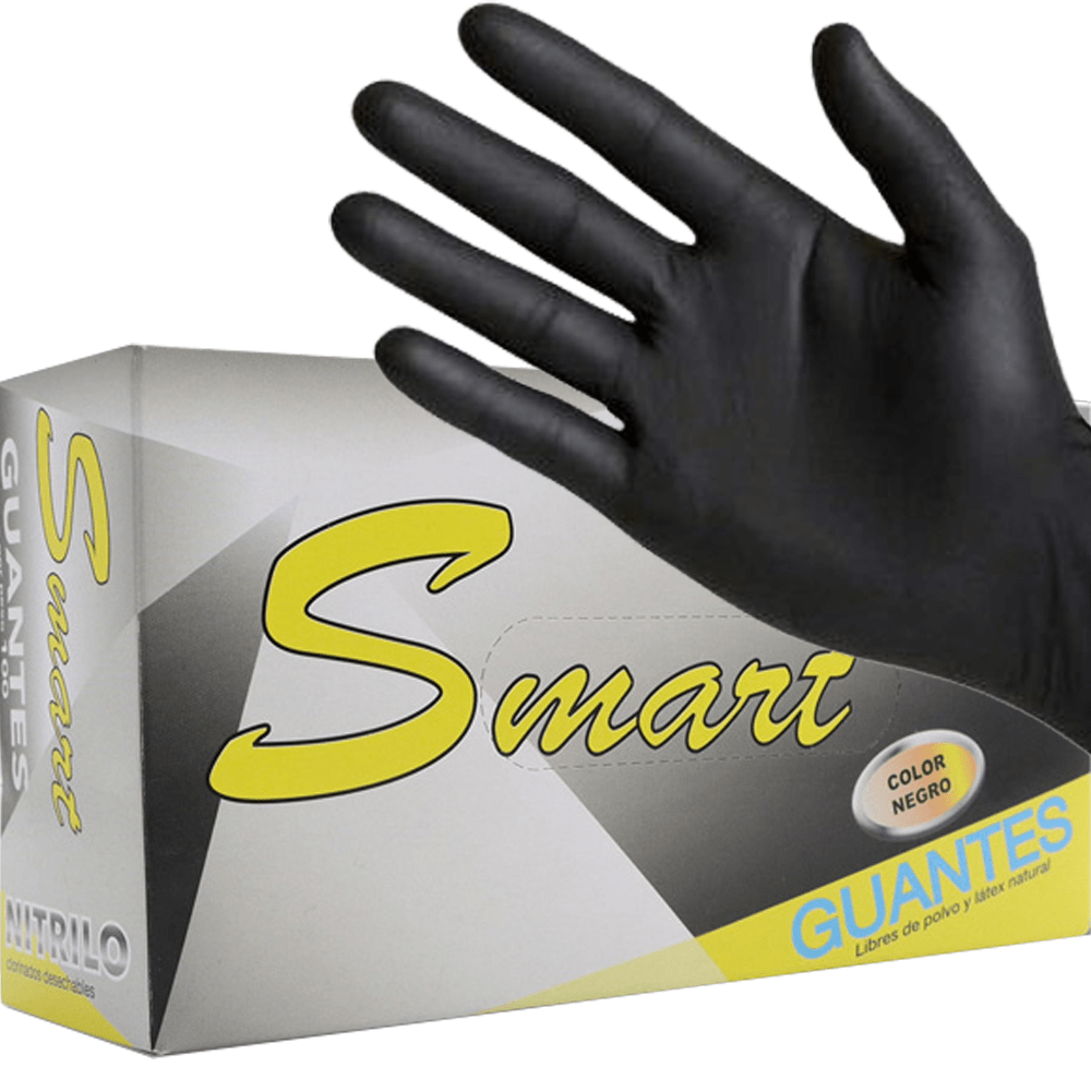 Guantes Nitrilo L/P Negro - L