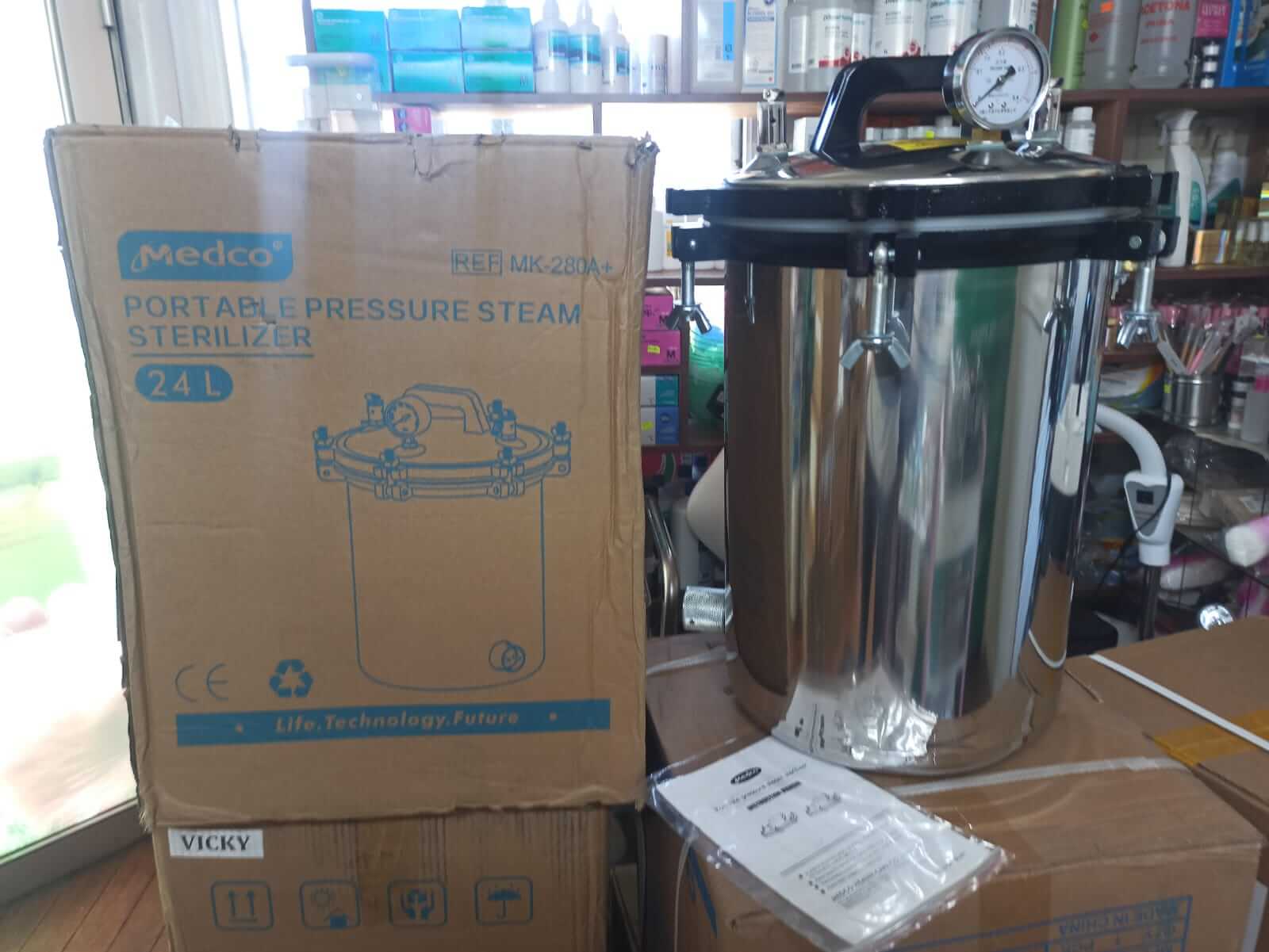 Autoclave Manual Acero Inox - 24 Litros