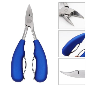 Alicate Curvo Fino con Asa de Plástico - Azul