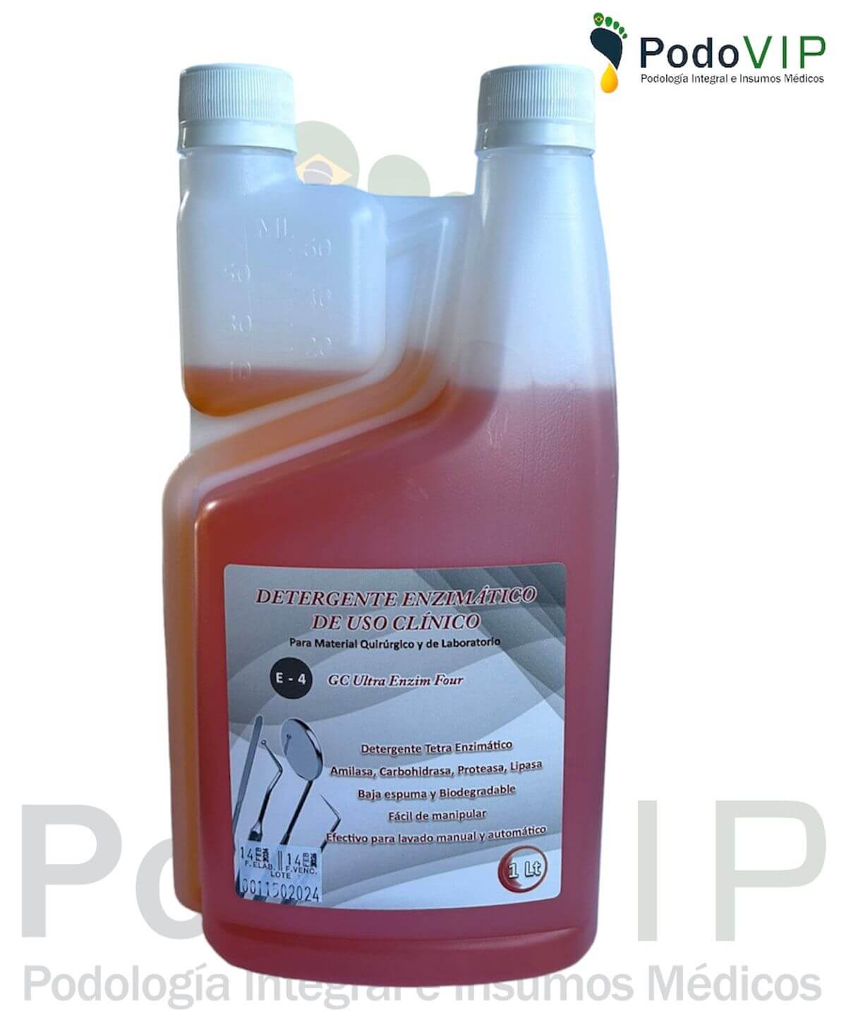 Detergente Enzimático GC-CLEAN con dosificador