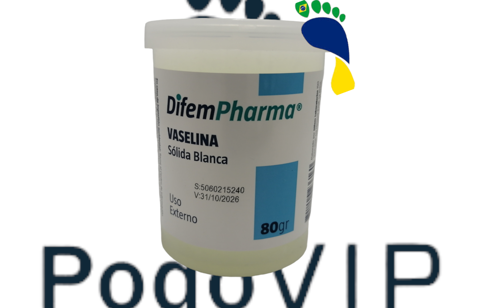 Vaselina Solida Blanca 80 grs